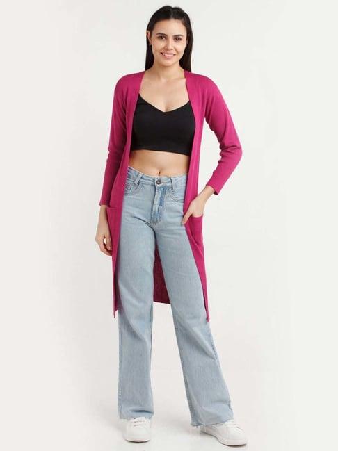 zink london pink regular fit shrug