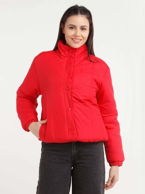 zink london red regular fit jacket