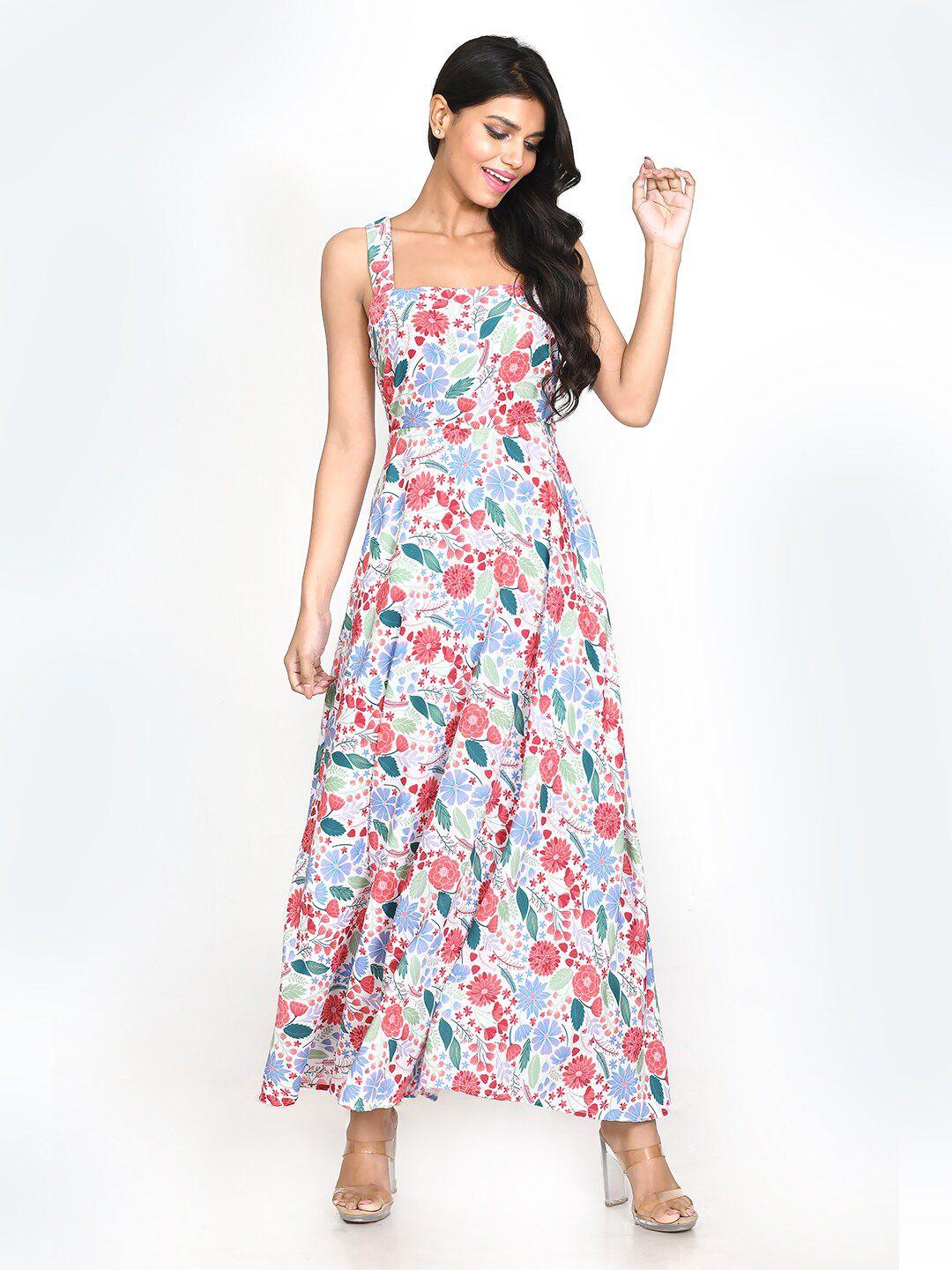 zink london tropical printed maxi dress