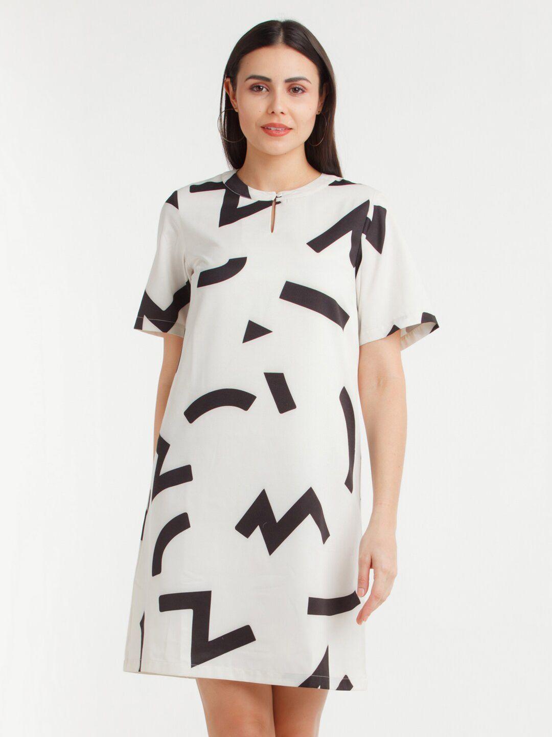 zink london white a-line dress