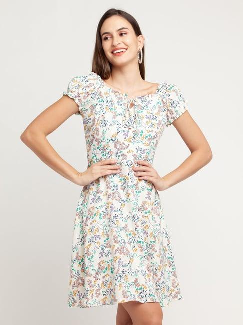 zink london white printed dress