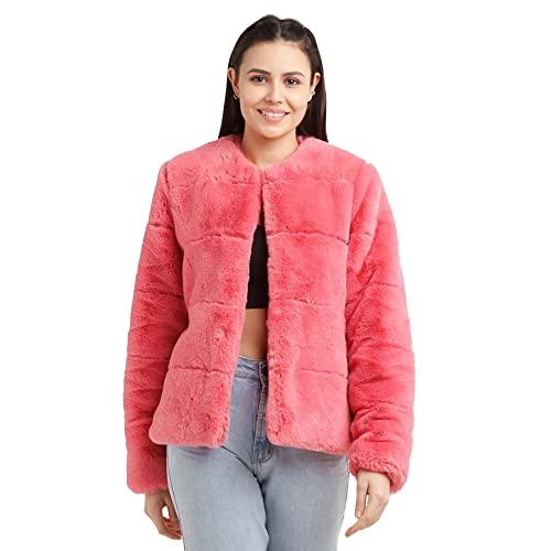 zink london women's coral solid regular jacket