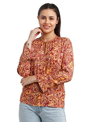 zink london women's multi-colored printed regular top