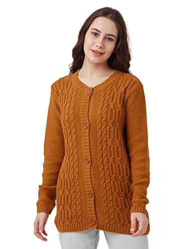 zink london women's yellow solid straight sweater