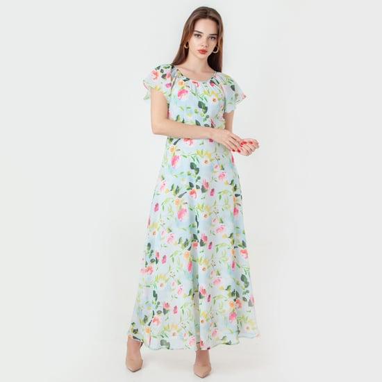 zink london women floral print a-line dress