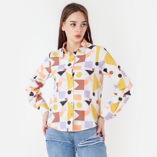 zink london women geometric print shirt