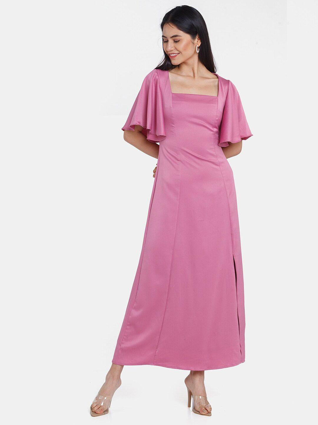 zink london women pink maxi dress