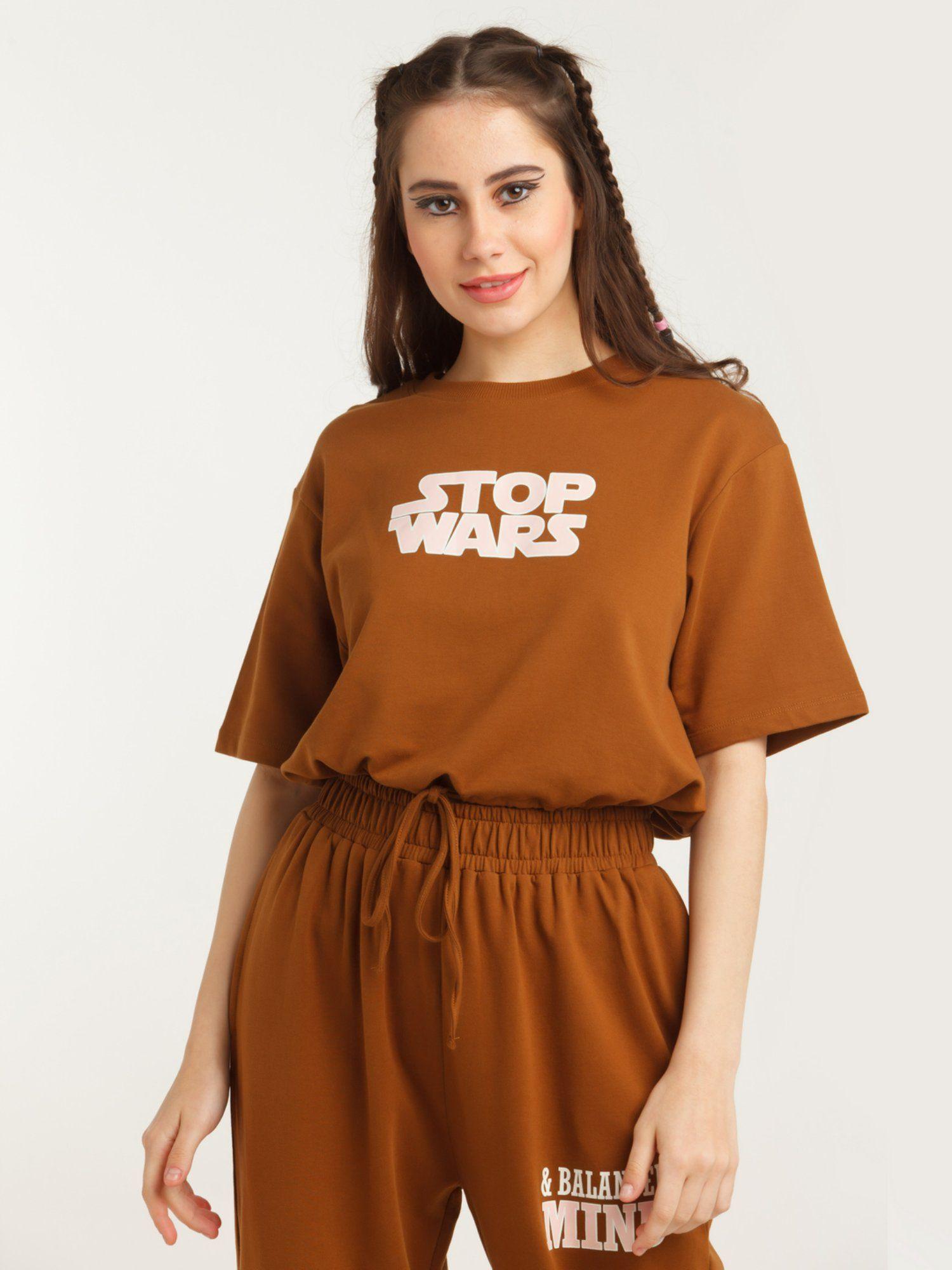 zink z by zink london brown chocopie tie up top