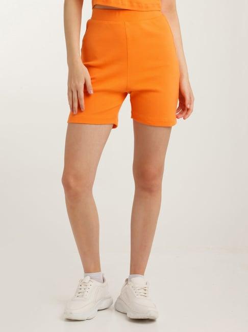 zink z orange cotton shorts