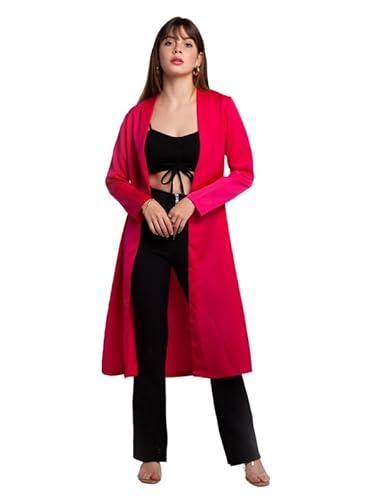 zink z women's pink solid regular shrug