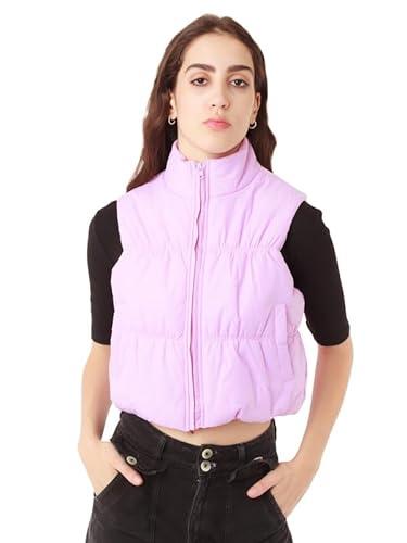 zink z women's purple solid fitted jacket