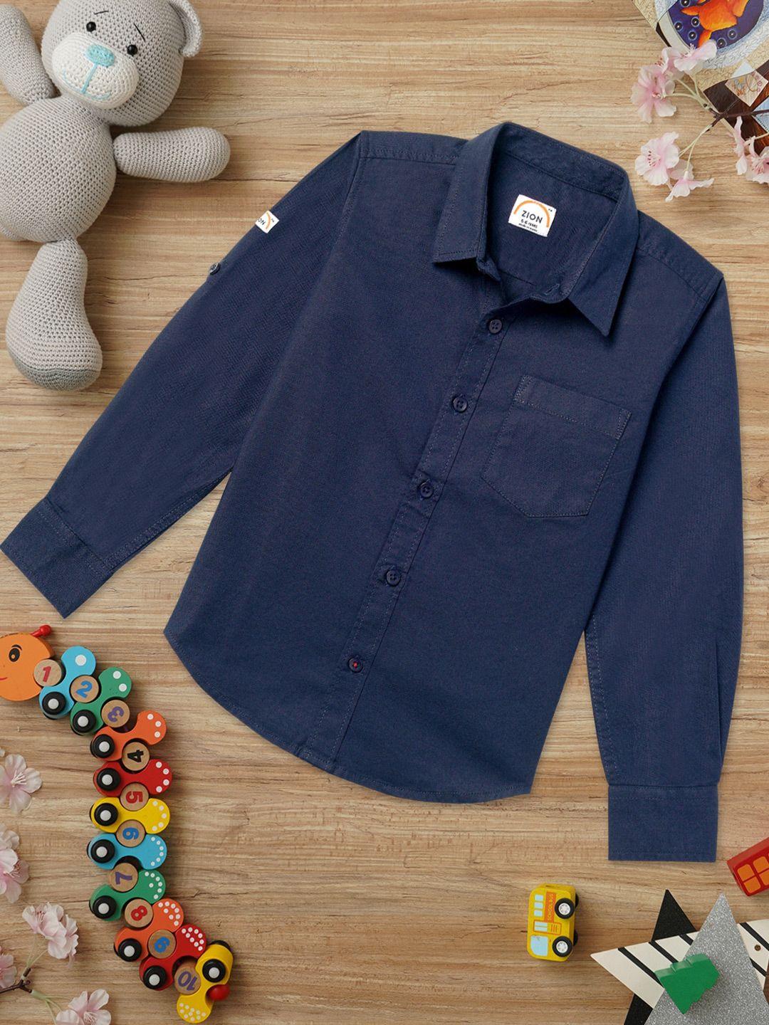zion-kids-boys-cotton-solid-comfort-casual-shirt