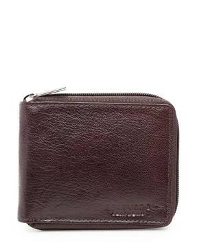 zip-around bi-fold wallet