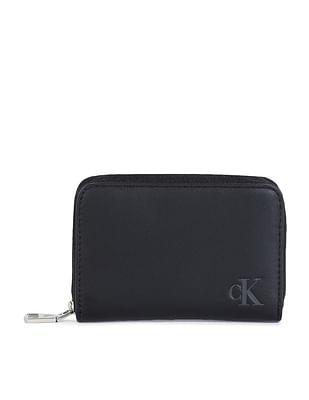 zip around monogram wallet