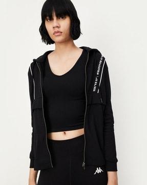 zip-closure bomber jacket