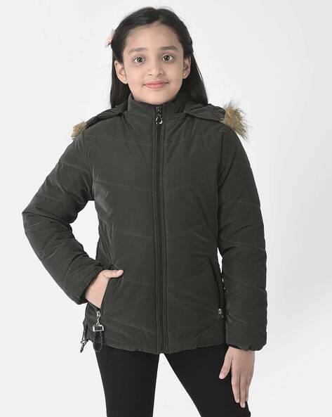 zip-front hooded jacket with zipper pockets