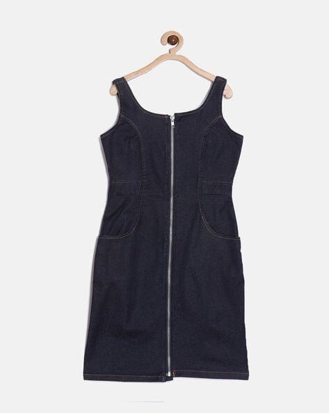 zip-front a-line dress