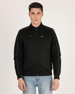 zip-front biker jacket