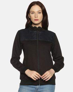 zip-front biker jacket