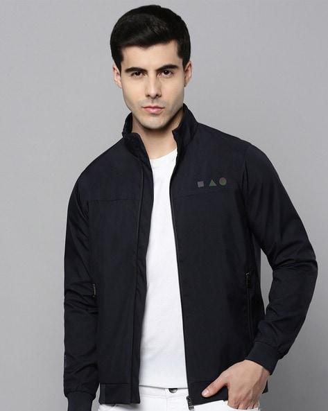 zip-front bikers jacket