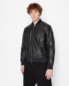 zip-front bomber jacket