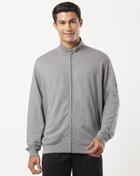 zip-front bomber jacket