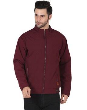 zip-front bomber jacket