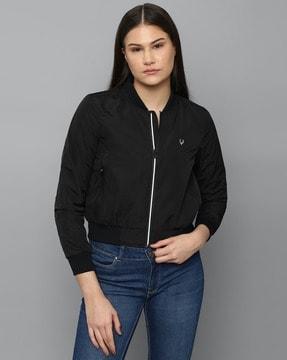 zip-front bomber jacket