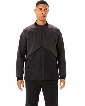 zip-front bomber jacket