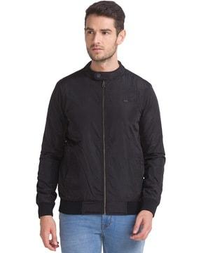 zip-front bomber jacket