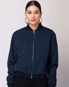 zip-front bomber jacket