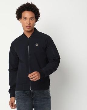 zip-front bomber jacket