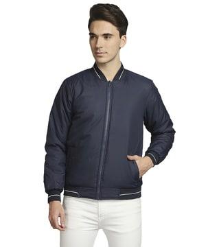 zip-front bomber jacket