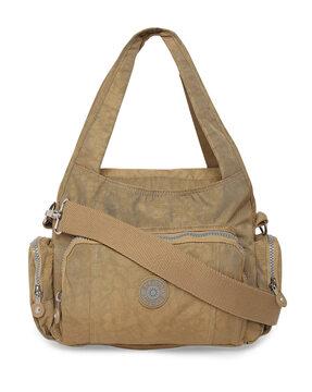 zip front closure shoulder bag