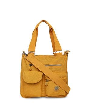 zip front closure shoulder bag