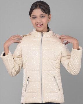 zip-front hooded jacket