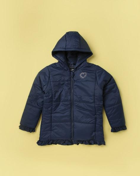 zip-front hooded puffer jacket