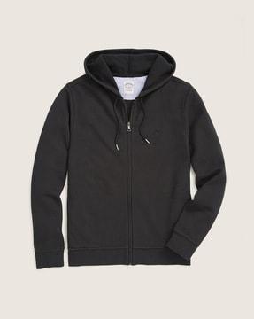 zip-front hoodie