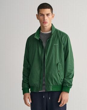 zip-front jacket with insert pockets