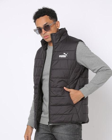 zip-front puffer gillet