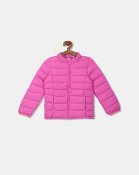 zip-front puffer jacket