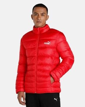 zip-front puffer jacket