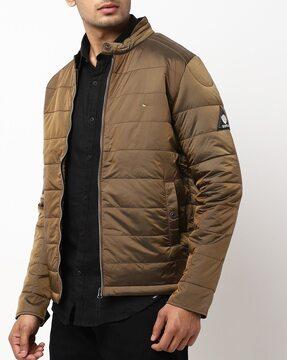 zip-front puffer jacket