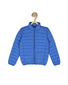 zip-front puffer jacket