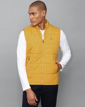 zip-front puffer jacket