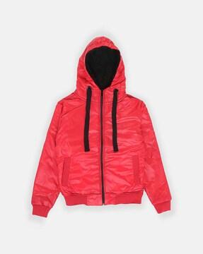 zip-front puffer jacket