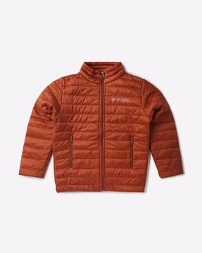 zip-front puffer jacket