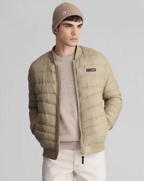 zip-front puffer jacket