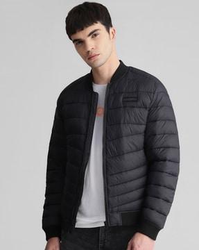 zip-front puffer jacket