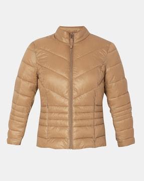 zip-front puffer jacket